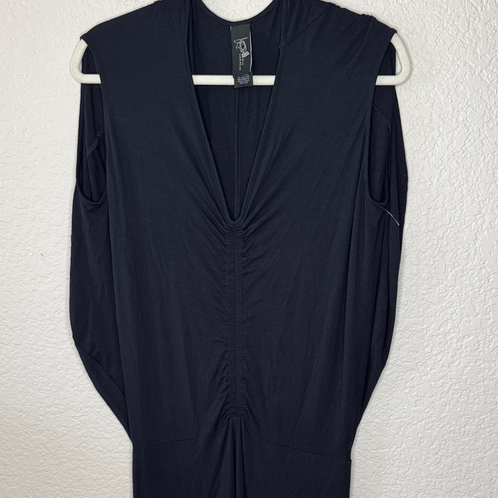 Zero + Maria Cornejo Ruched Flowy Bodice Bodycon Skirt Dress Size Medium Artsy - Picture 2 of 6